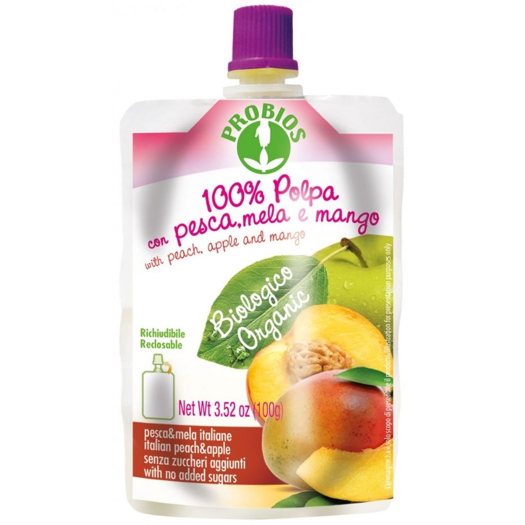 POLPA CON PESCA MELA E MANGO - CONFEZIONE DOYPACK